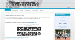Desktop Screenshot of ohligser-turnverein.de