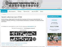 Tablet Screenshot of ohligser-turnverein.de